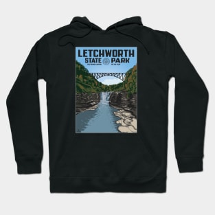 Letchworth Park WPA style poster Hoodie